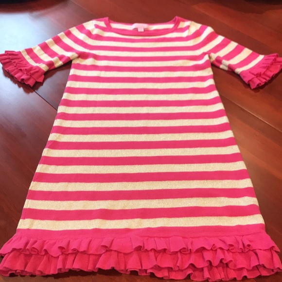 Lilly Pulitzer Knit Striped Dress Size L (8/10) - Picture 9 of 9
